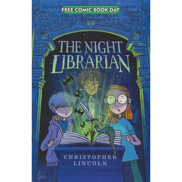 FCBD 2024 NIGHT LIBRARIAN FREE COMIC BOOK DAY Lincoln Unstamped - Picture 1 of 2